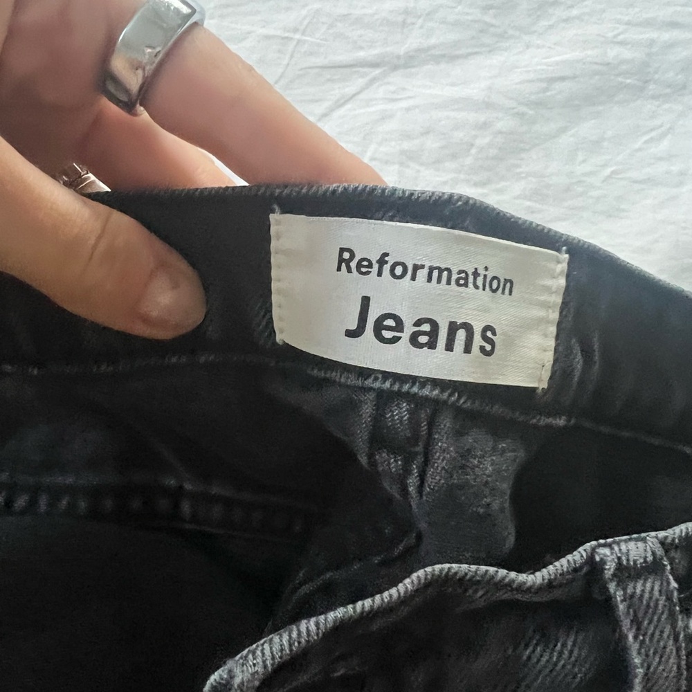 Reformation black jeans